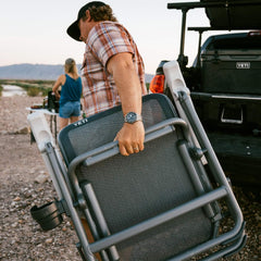 Premium High-Back Camping Chair With Headrest & Cup Holder