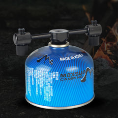 Aluminum Alloy One-to-Two Outdoor Gas Tank Adapter – Connect Multiple Stoves for Camping Cooking