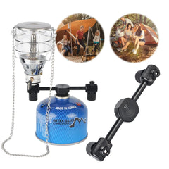 Aluminum Alloy One-to-Two Outdoor Gas Tank Adapter – Connect Multiple Stoves for Camping Cooking