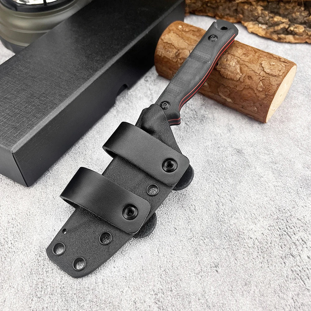 8Cr13MoV Fixed Blade Knife with G10 Handle – Self-Defense, Hunting & Camping Survival Tool