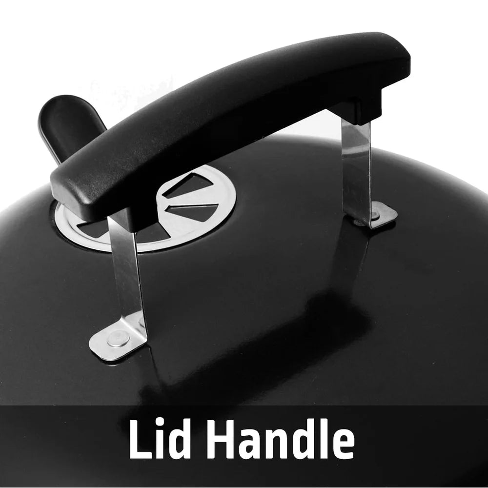 14.5" Dome Portable Charcoal Grill – Tabletop BBQ with Adjustable Vents for Camping & Tailgating