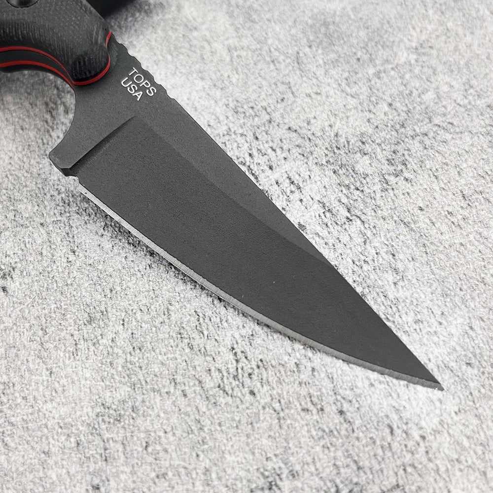 8Cr13MoV Fixed Blade Knife with G10 Handle – Self-Defense, Hunting & Camping Survival Tool