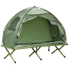 Single-Person Tent Cot – Elevated Off-Ground Shelter with Carry Bag for Hiking & Camping