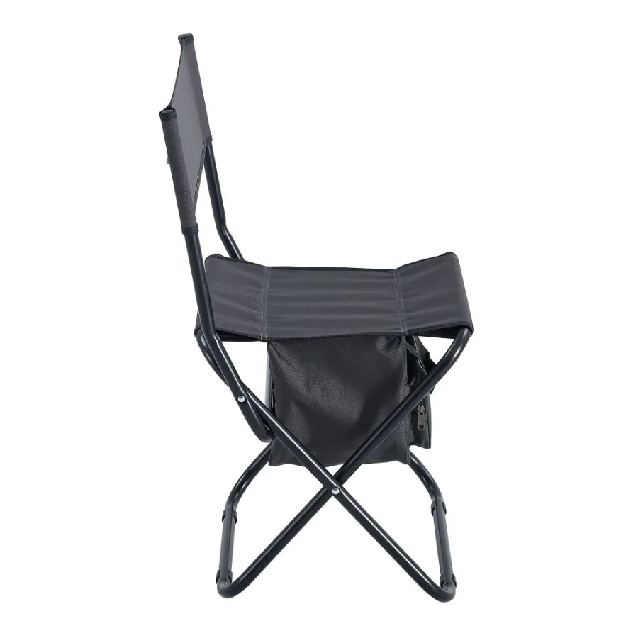 Set of 2 Folding Camping Chairs with Storage Bag – Portable Outdoor Seating for Picnics, Fishing & Camping