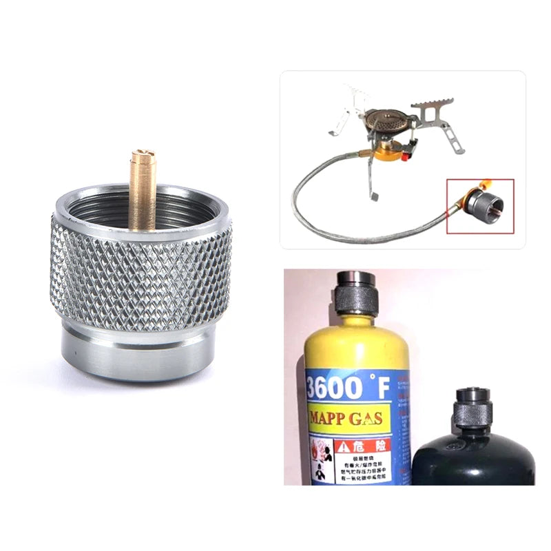 MAPP Gas Tank Adapter – American Standard Outdoor Camping Stove Connector