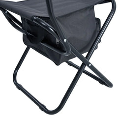 Set of 2 Folding Camping Chairs with Storage Bag – Portable Outdoor Seating for Picnics, Fishing & Camping