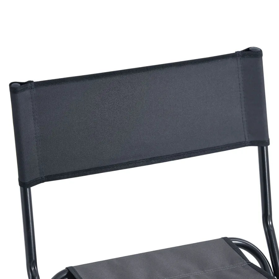 Set of 2 Folding Camping Chairs with Storage Bag – Portable Outdoor Seating for Picnics, Fishing & Camping