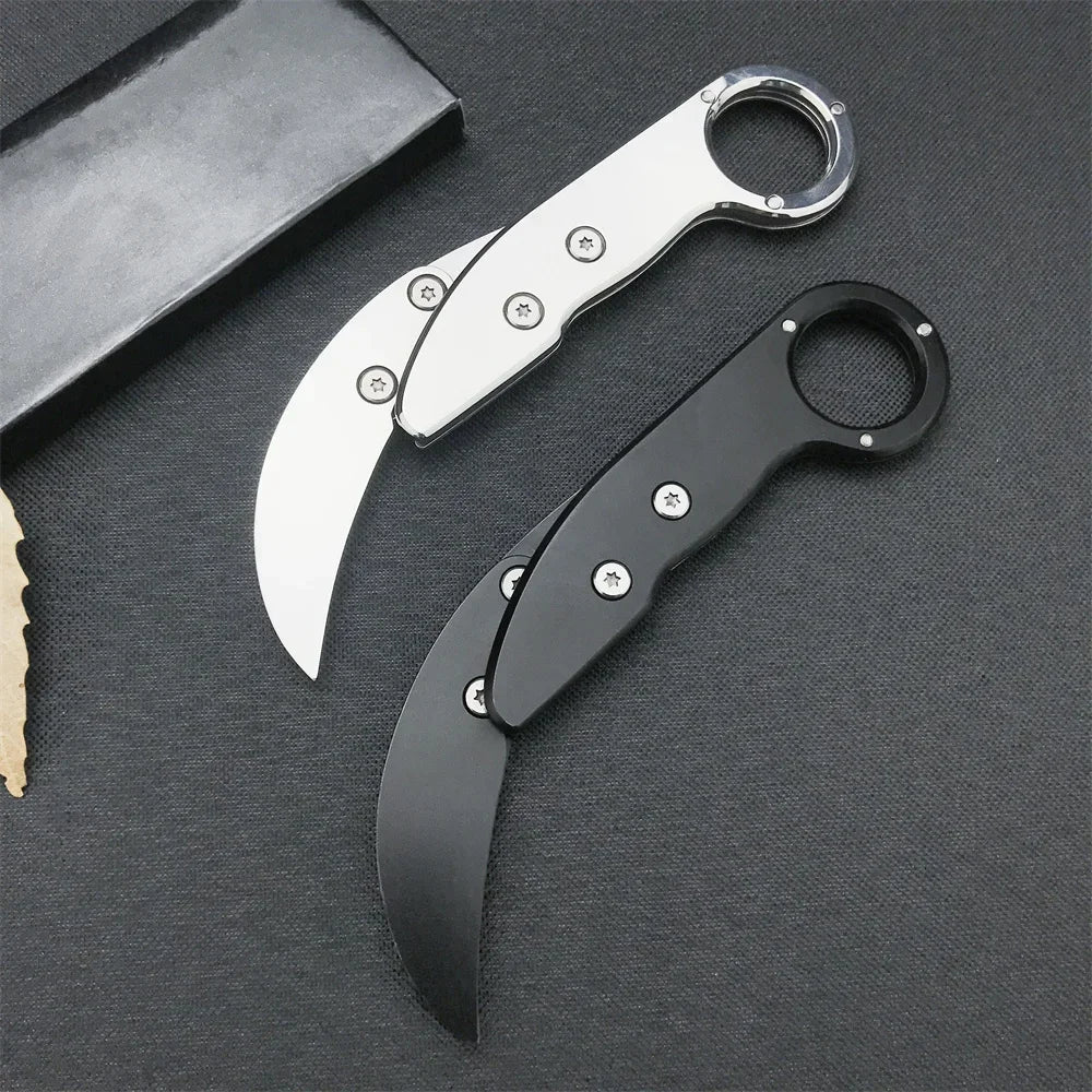 Mini Tactical Karambit Knife – All-Steel Claw Multi-Tool EDC for Camping & Outdoor Adventures