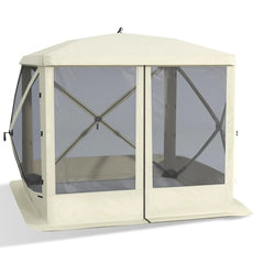 Portable Pop-Up Camping Canopy – Screen Shelter Tent with Mesh Walls & Easy 1-Person Setup