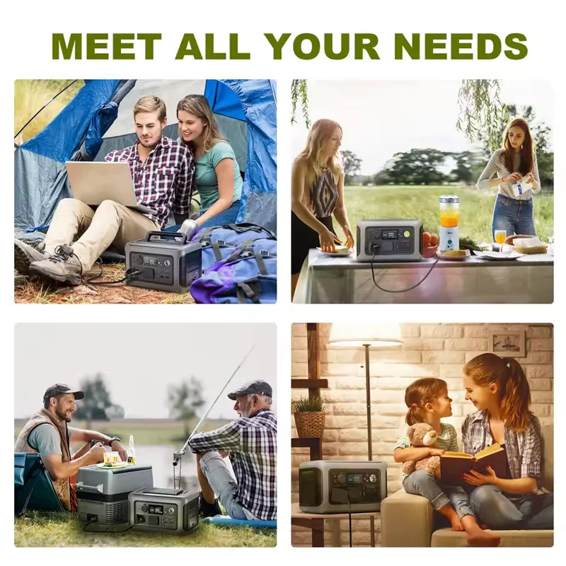 ALLPOWERS R600 Portable Power Station – 299Wh LiFePO4 Battery with Dual 600W AC Outlets for Camping, RV & Home Backup