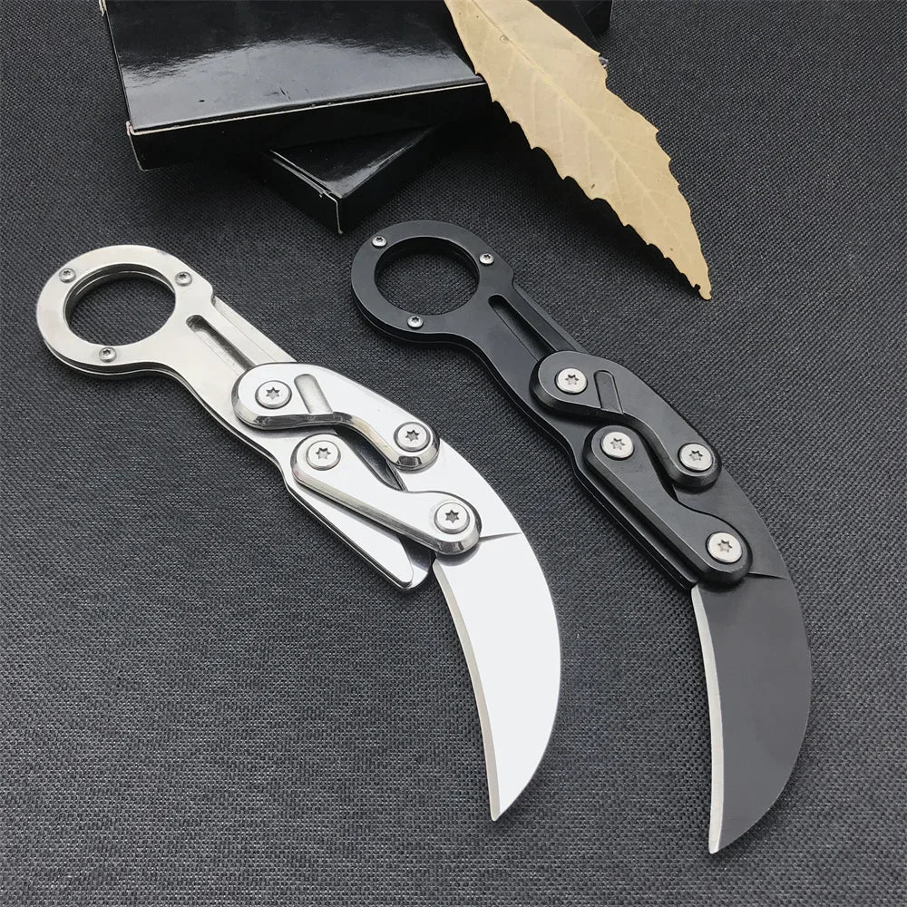 Mini Tactical Karambit Knife – All-Steel Claw Multi-Tool EDC for Camping & Outdoor Adventures