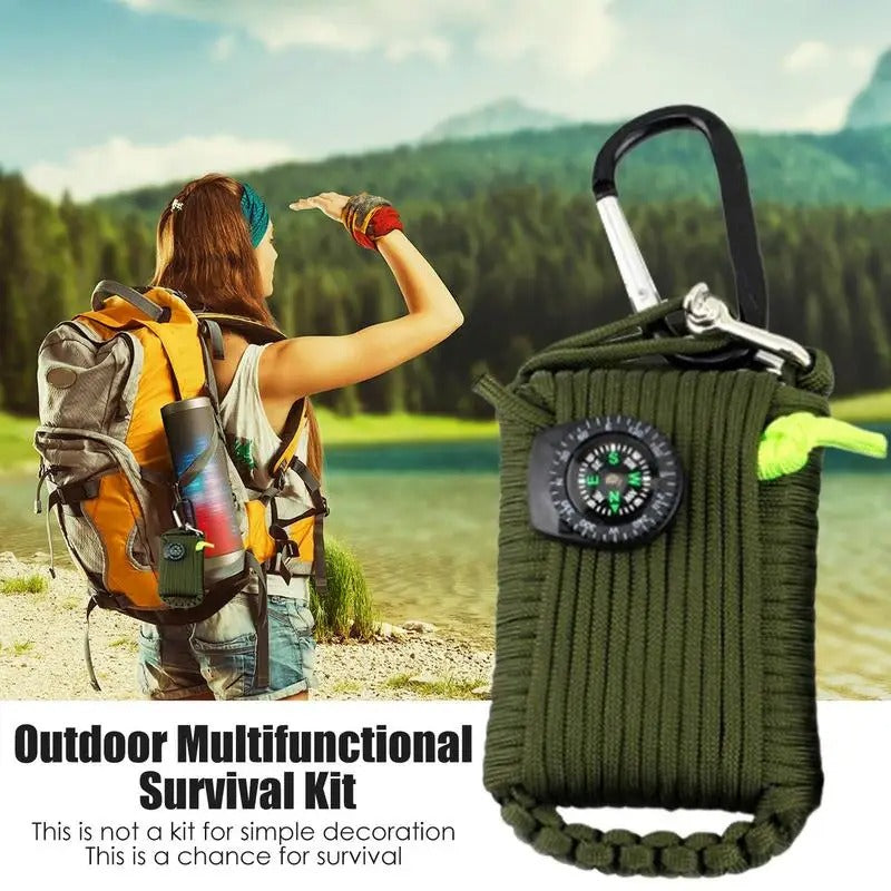 Outdoor Survival Kit Set – Multifunction Camping, Travel & Wilderness First Aid Emergency Gear