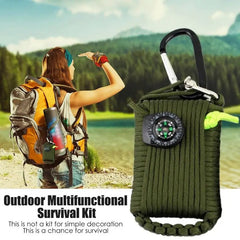Outdoor Survival Kit Set – Multifunction Camping, Travel & Wilderness First Aid Emergency Gear
