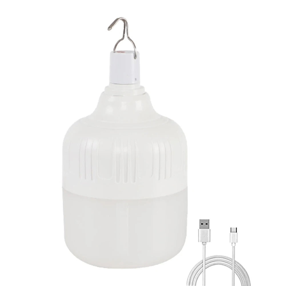 Rechargeable LED Camping Lantern – USB Charging, Energy-Efficient Lighting with Hook for Outdoor Adventures