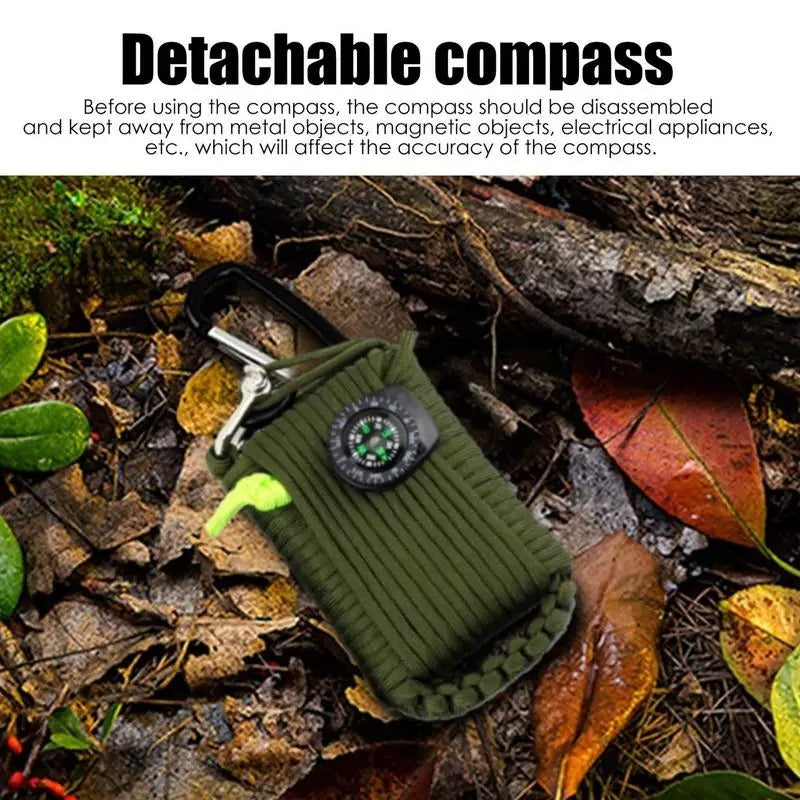 Outdoor Survival Kit Set – Multifunction Camping, Travel & Wilderness First Aid Emergency Gear