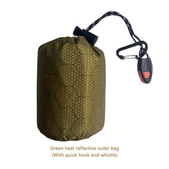 Portable Thermal Sleeping Bag & Survival Blanket – PE Aluminum Film, Waterproof & Windproof for Camping & Hiking